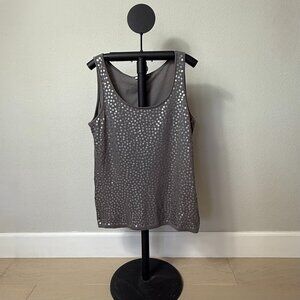DKNYC Sequins Grey Tank Top